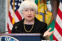Bộ trưởng Tài chính Mỹ Janet Yellen phát biểu tại Washington, DC, Mỹ. (Ảnh: AFP/TTXVN)