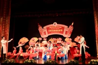 Một tiết mục biểu diễn chào mừng Ngày Sân khấu Việt Nam.