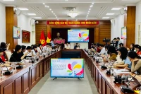 Toàn cảnh buổi họp báo.