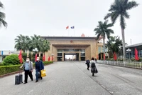 Cửa khẩu quốc tế Móng Cái. (Ảnh: Thúy Hà)