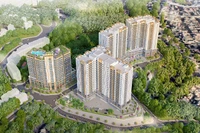 Phối cảnh dự án khu nhà ở xã hội thuộc khu dân cư đồi Ngân hàng, phường Hồng Hải và phường Cao Thắng, thành phố Hạ Long, Quảng Ninh. (Ảnh: Quang Thọ)