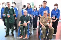 Các đại biểu thương binh nặng dự lễ kỷ niệm 75 năm Ngày Thương binh-Liệt sĩ tại Hà Nội ngày 24/7/2022. (Ảnh: ĐĂNG KHOA)