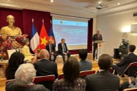 Tọa đàm xúc tiến đầu tư Việt Nam-Pháp diễn ra tại Paris. Ảnh TTXVN.