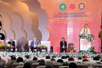 Phiên toàn thể của Hội thảo. (Ảnh: Tiến Lực/TTXVN)
