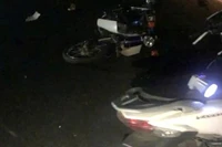 Hiện trường vụ tai nạn.