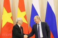 Tổng Bí thư Nguyễn Phú Trọng và Tổng thống Putin tại Sochi, Liên bang Nga, tháng 9/2018. (Ảnh: TTXVN) 