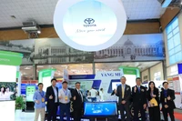 Gian trưng bày của Toyota tại triển lãm.