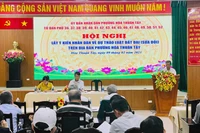 Hội nghị lấy ý kiến nhân dân về dự thảo Luật Ðất đai (sửa đổi) trên địa bàn phường Hòa Thuận Tây, quận Hải Châu, thành phố Ðà Nẵng. (Ảnh: Vũ Thủy)