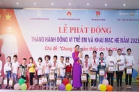 Phát động Tháng hành động vì trẻ em năm 2023 tại Hà Nam. Ảnh: ĐÀO PHƯƠNG