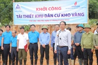 Phó Bí thư Tỉnh ủy, Chủ tịch UBND tỉnh Lào Cai Trịnh Xuân Trường phát biểu tại lễ khởi công.