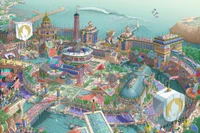 Poster chính thức của Thế vận hội Paris 2024. 