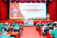 Quang cảnh khai mạc diễn tập phòng thủ dân sự ứng phó với siêu bão và tìm kiếm, cứu nạn thành phố Hải Phòng, năm 2023.