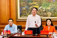 Phó Chủ tịch Ủy ban nhân dân thành phố Hải Phòng Lê Khắc Nam, Trưởng Ban tổ chức chia sẻ về công tác chuẩn bị Hội khỏe Phù Đổng toàn quốc lần thứ X năm 2024 tại Hải Phòng.