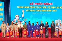 Lễ phát động Tháng Hành động về An toàn, vệ sinh lao động và Tháng Công nhân năm 2024. (Ảnh minh họa)