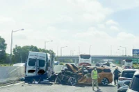 Hiện trường vụ tai nạn. (Ảnh: CTV)