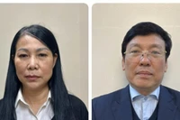 Bị can Hoàng Thị Thúy Lan, cựu Bí thư Tỉnh ủy Vĩnh Phúc và Lê Duy Thành, cựu Chủ tịch UBND tỉnh Vĩnh Phúc. (Nguồn: Bộ Công an)