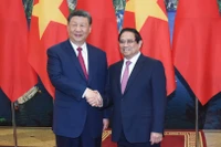 Thủ tướng Phạm Minh Chính đón Tổng Bí thư, Chủ tịch Trung Quốc Tập Cận Bình.