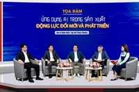 Tọa đàm “Ứng dụng AI trong sản xuất: Động lực đổi mới và phát triển”. (Ảnh: KIM DUNG) 