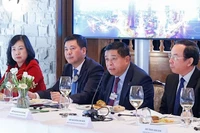 Bộ trưởng Kế hoạch và Đầu tư Nguyễn Chí Dũng phát biểu. (Ảnh: Dương Giang/TTXVN)
