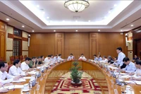 Hội nghị giao ban công tác quý II/2024 các ban đảng, văn phòng, đảng ủy khối, Mặt trận Tổ quốc Việt Nam, các tổ chức chính trị-xã hội và một số cơ quan Trung ương. (Ảnh: TTXVN)
