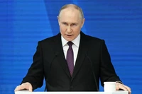 Ông Vladimir Putin được dự báo sẽ tiếp tục thắng cử trong cuộc bầu cử Tổng thống Nga. (Ảnh: AFP/TTXVN)