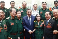 Tổng Bí thư Tô Lâm và các đại biểu. (Ảnh: TTXVN)