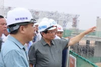 Thủ tướng Phạm Minh Chính thị sát tại tầng 4 nhà ga hành khách sân bay Long Thành.