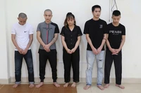 Các đối tượng trong chuyên án bị bắt giữ.