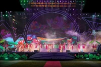 Toàn cảnh buổi Lễ kỷ niệm 10 năm dân ca Ví, Giặm Nghệ Tĩnh được UNESCO công nhận di sản văn hóa phi vật thể đại diện của nhân loại.
