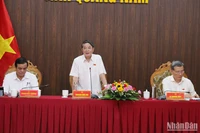 Phó Chủ tịch Quốc hội Nguyễn Đức Hải phát biểu tại buổi làm việc.