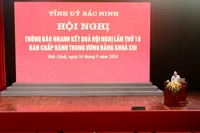 Tỉnh ủy Bắc Ninh tổ chức Hội nghị thông báo nhanh kết quả Hội nghị lần thứ 10, Ban Chấp hành Trung ương Đảng khóa XIII tới đội ngũ cán bộ chủ chốt.