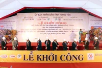 Tỉnh Hưng Yên khởi công xây dựng đường song hành thuộc dự án đường Vành đai 4-vùng Thủ đô Hà Nội trên địa bàn tỉnh Hưng Yên.
