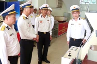 Đoàn Quân chủng Hải quân kiểm tra mô hình huấn luyện tại Lữ đoàn 172, Vùng 3 Hải quân.