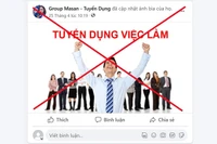 Các đối tượng lừa đảo mạo danh tập đoàn, doanh nghiệp tuyển dụng lao động trên mạng. 