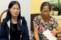Đỗ Thị Mão (trái) và Bạch Thị Dảnh (phải). (Ảnh: CAND)