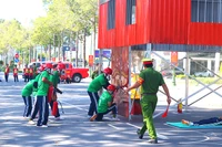 Các vận động viên dự thi phần thực hành