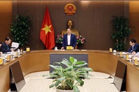 Phó Thủ tướng Chính phủ Lê Minh Khái chủ trì cuộc họp. (Ảnh: VGP)