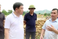 Quyền Bí thư Tỉnh ủy Hà Giang chỉ đạo công tác khắc phục hậu quả thiên tai tại xã Việt Vinh, huyện Bắc Quang.