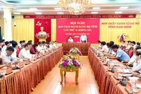 Quang cảnh hội nghị. (Ảnh: XUÂN TRƯỜNG)