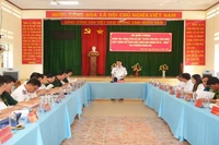 Kiểm tra kết quả thực hiện Đề án “Tuyên truyền, phổ biến Luật Cảnh sát biển Việt Nam giai đoạn 2019-2023” tại phường Ninh Hải, thị xã Ninh Hòa, (Ảnh NGỌC HÒA)