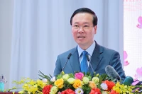 Chủ tịch nước Võ Văn Thưởng phát biểu tại buổi thăm và làm việc.