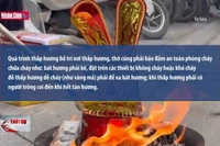 Hà Nội khuyến cáo phòng cháy khi thắp hương, đốt vàng mã dịp Tết