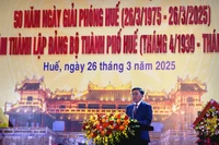 Ủy viên Bộ Chính trị, Thường trực Ban Bí thư Trần Cẩm Tú phát biểu chỉ đạo tại lễ kỷ niệm.