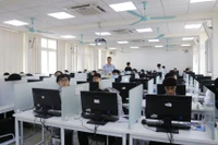 Thí sinh dự thi đánh giá năng lực năm 2024 của Đại học Quốc gia Hà Nội.