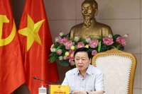 Phó Thủ tướng Trần Hồng Hà chủ trì cuộc họp chiều 13/5. (Ảnh: TTXVN)