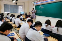 Giờ ôn tập tại Trường THPT Nguyễn Gia Thiều, quận Long Biên, Hà Nội. 
