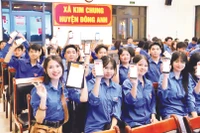 Đoàn Thanh niên xã Kim Chung là lực lượng nòng cốt của các Tổ chuyển đổi số cộng đồng tại địa phương. 