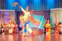 Trích đoạn tuồng của Nhà hát Tuồng Việt Nam trong chương trình giới thiệu nghệ thuật tuồng với khán giả trẻ. 