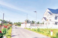 Xã An toàn khu Trung Hiệp, huyện Vũng Liêm (cũ), tỉnh Vĩnh Long. (Ảnh BÁ DŨNG)