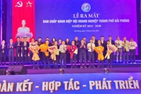 Ra mắt Ban chấp hành Hiệp hội doanh nghiệp thành phố Hải Phòng.